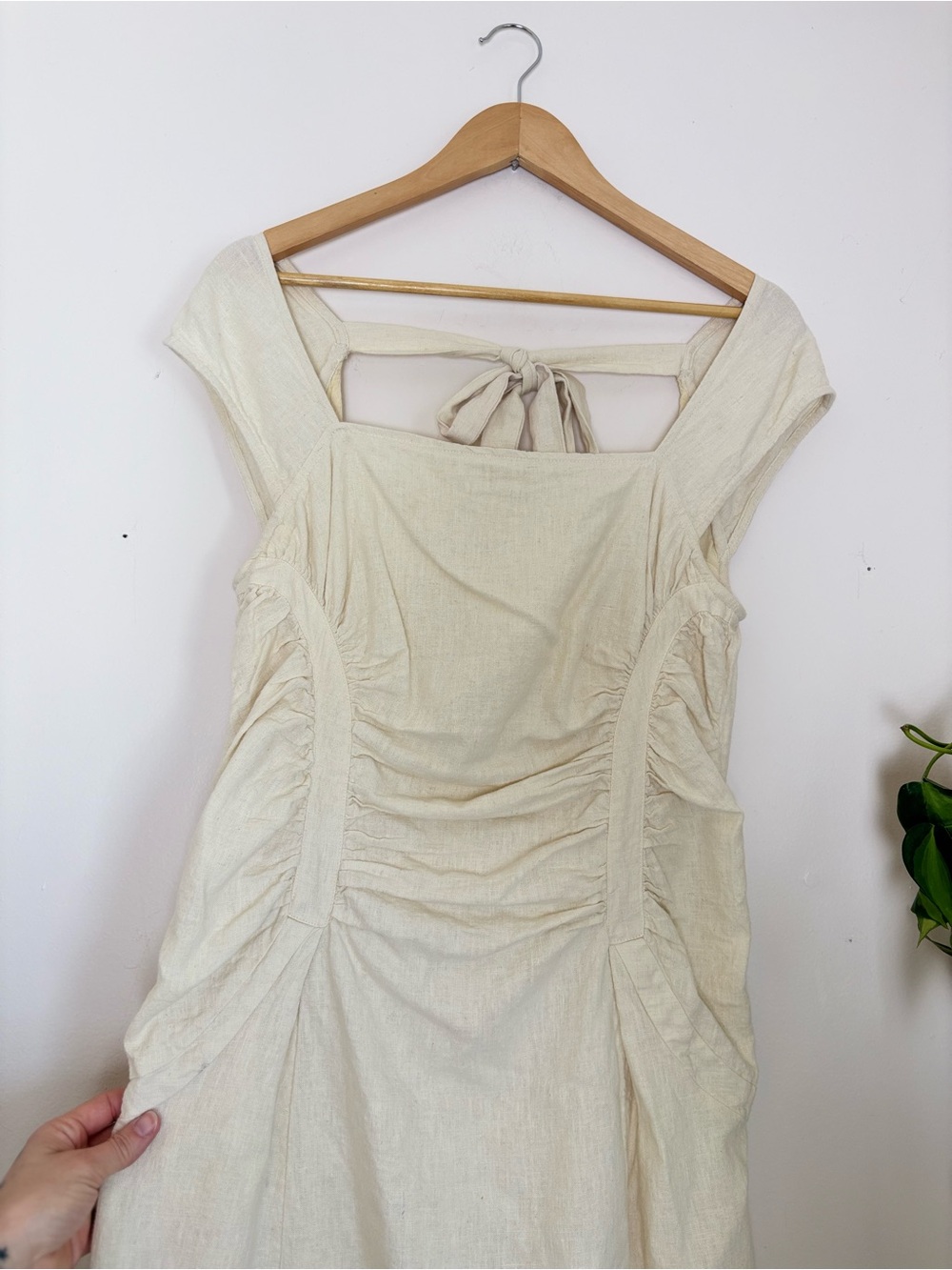 Free People Cartagena Cotton-Linen Dress In Ivory - Picture 5 of 11
